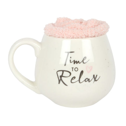 TIME TO RELAX MUG AND SOCK SET - The Hare and the Moon