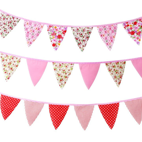 VINTAGE FLORAL BUNTING - The Hare and the Moon