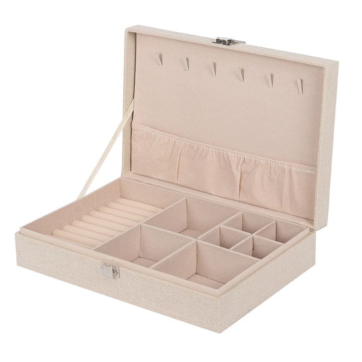 Ancient Wisdom Boxes, Tins & Dishes TREE OF LIFE CANVAS JEWELLERY BOX