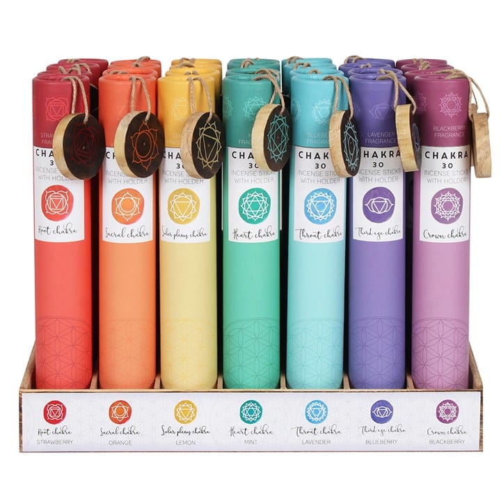 Jones Home & Gift Incense MIXED FRAGRANCE CHAKRA INCENSE STICKS