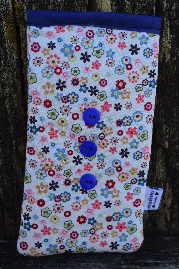 Miss Pretty London Phone Socks Vintage Daisy Print Mobile Phone Sock Pouch