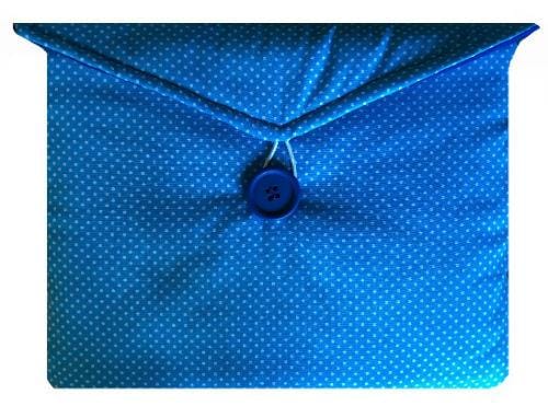 Miss Pretty London Tablet Cases Powder Blue Polka Dot Print Tablet Bag