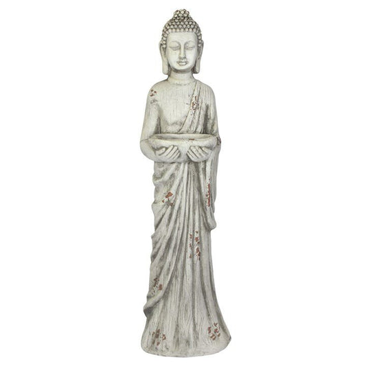 106CM STANDING BUDDHA BIRD FEEDER - The Hare and the Moon