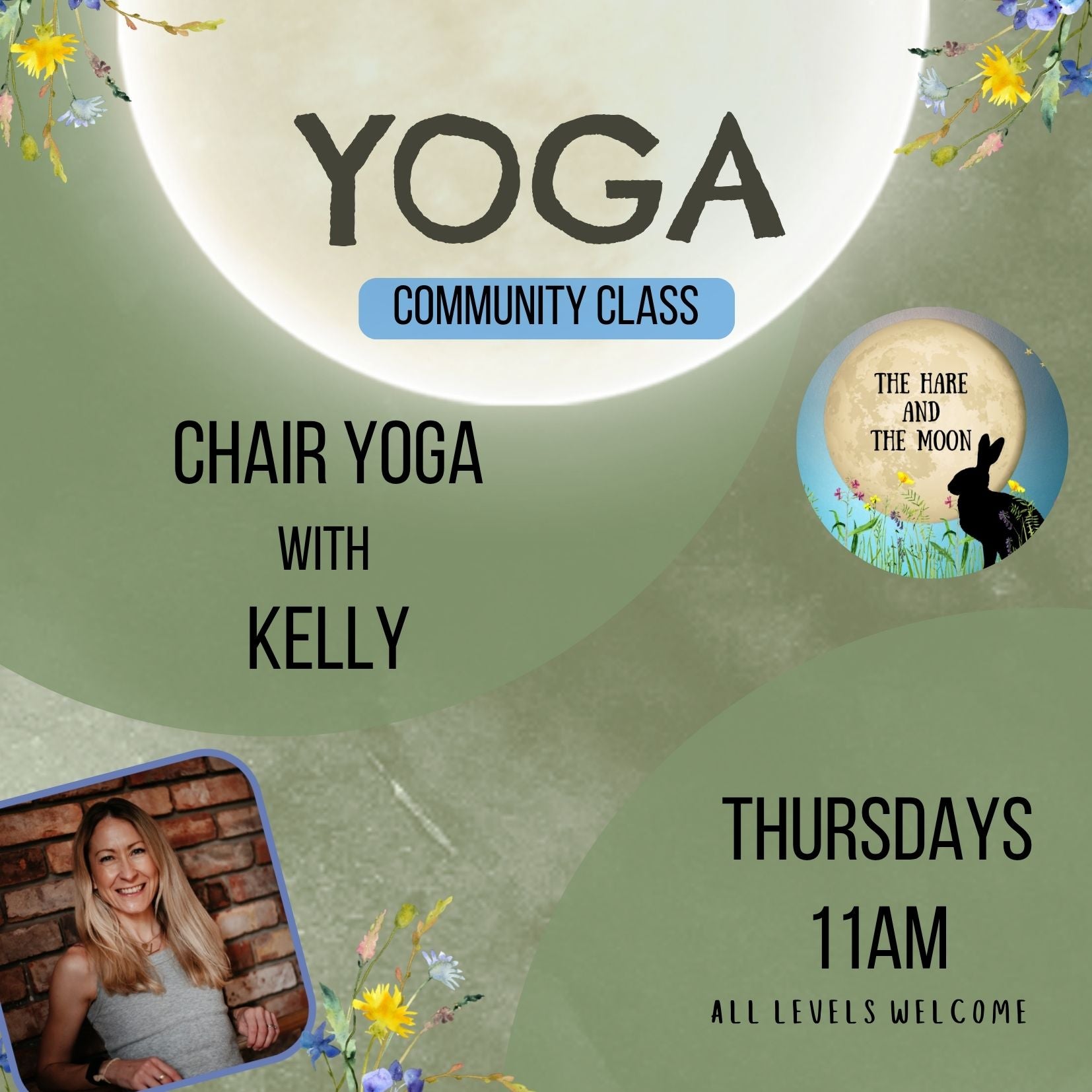 Chair Yoga with Kelly - Thursdays - 11am - PAY AS YOU CAN AFFORD