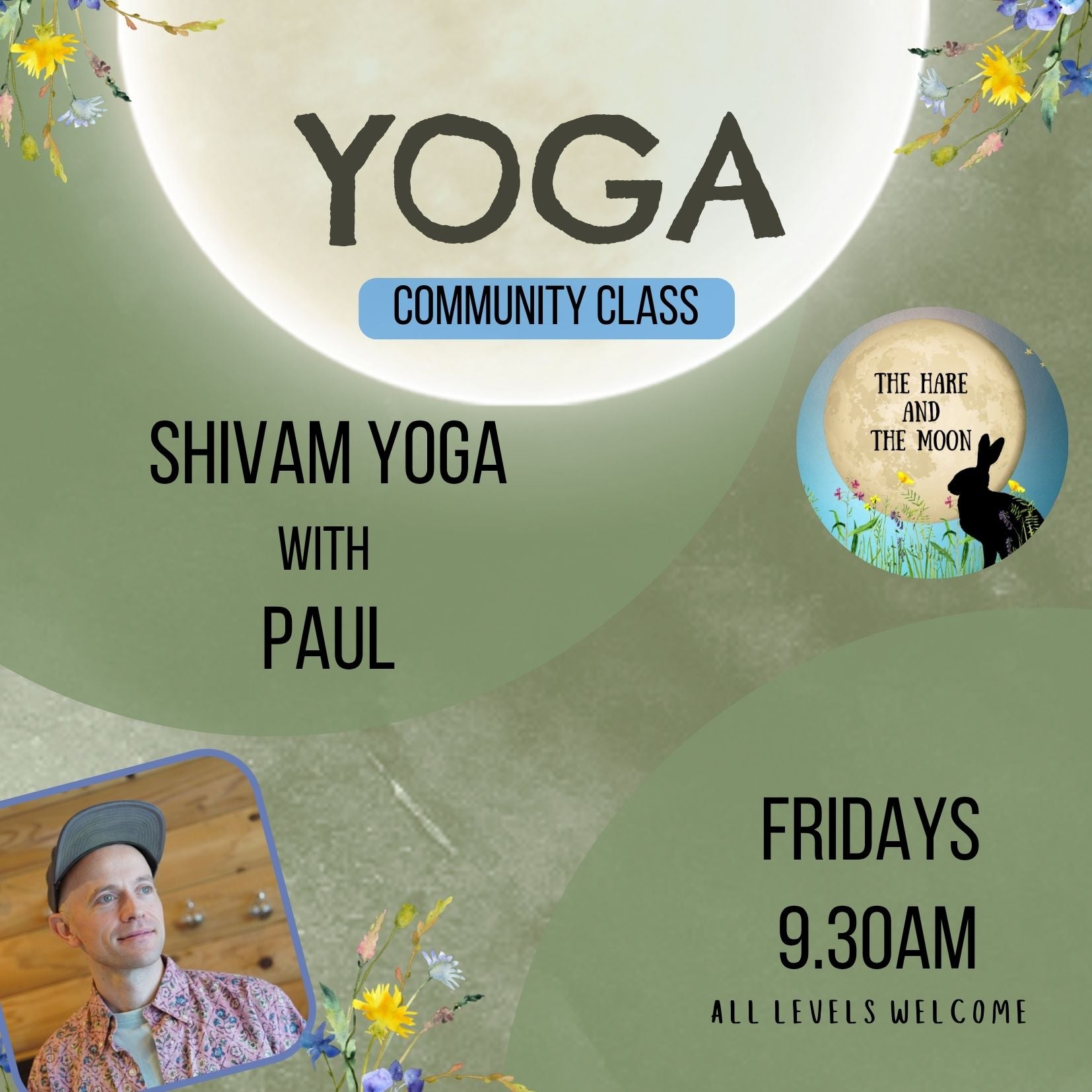 Traditional Shivam Yoga with Paul - Fridays- 9.30am- PAY AS YOU CAN AFFORD