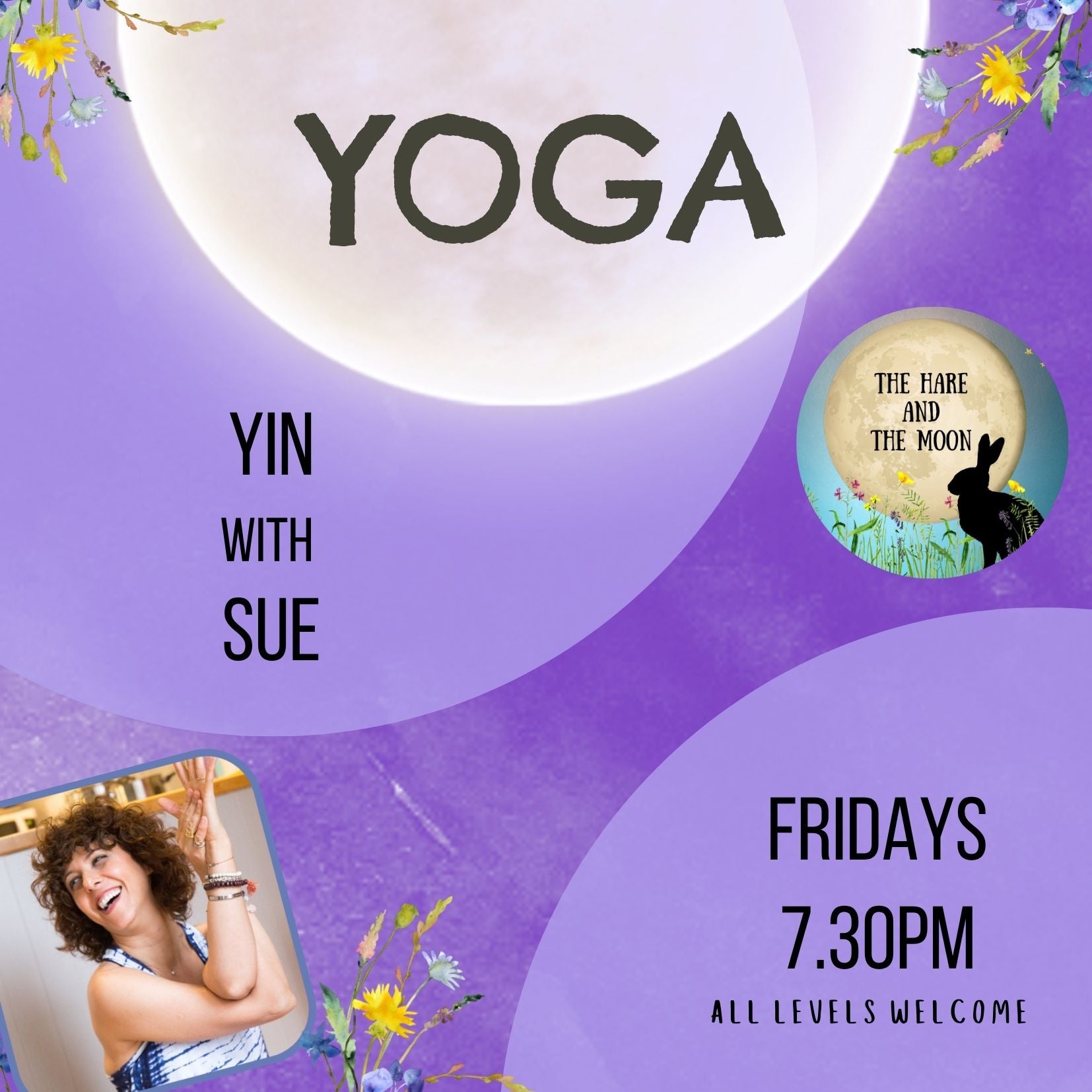 Yin Yoga with Sue - Fridays - 7.30pm