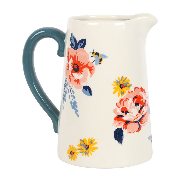 17CM WILDFLOWER CERAMIC FLOWER JUG