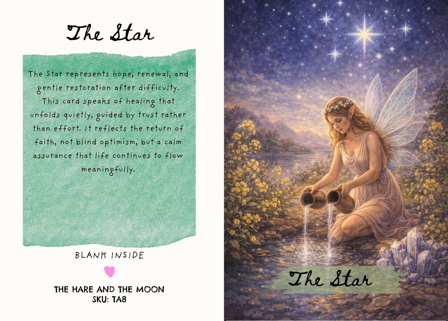The Star Tarot Greeting Card - TA8