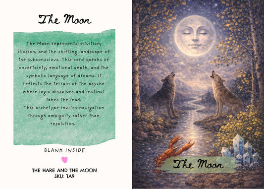 The Moon Tarot Greeting Card - TA9