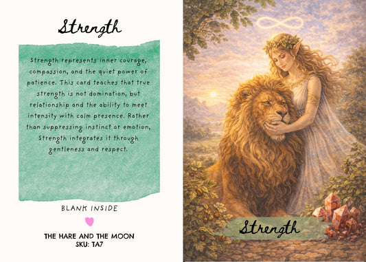 Strength Tarot Greeting Card - TA7