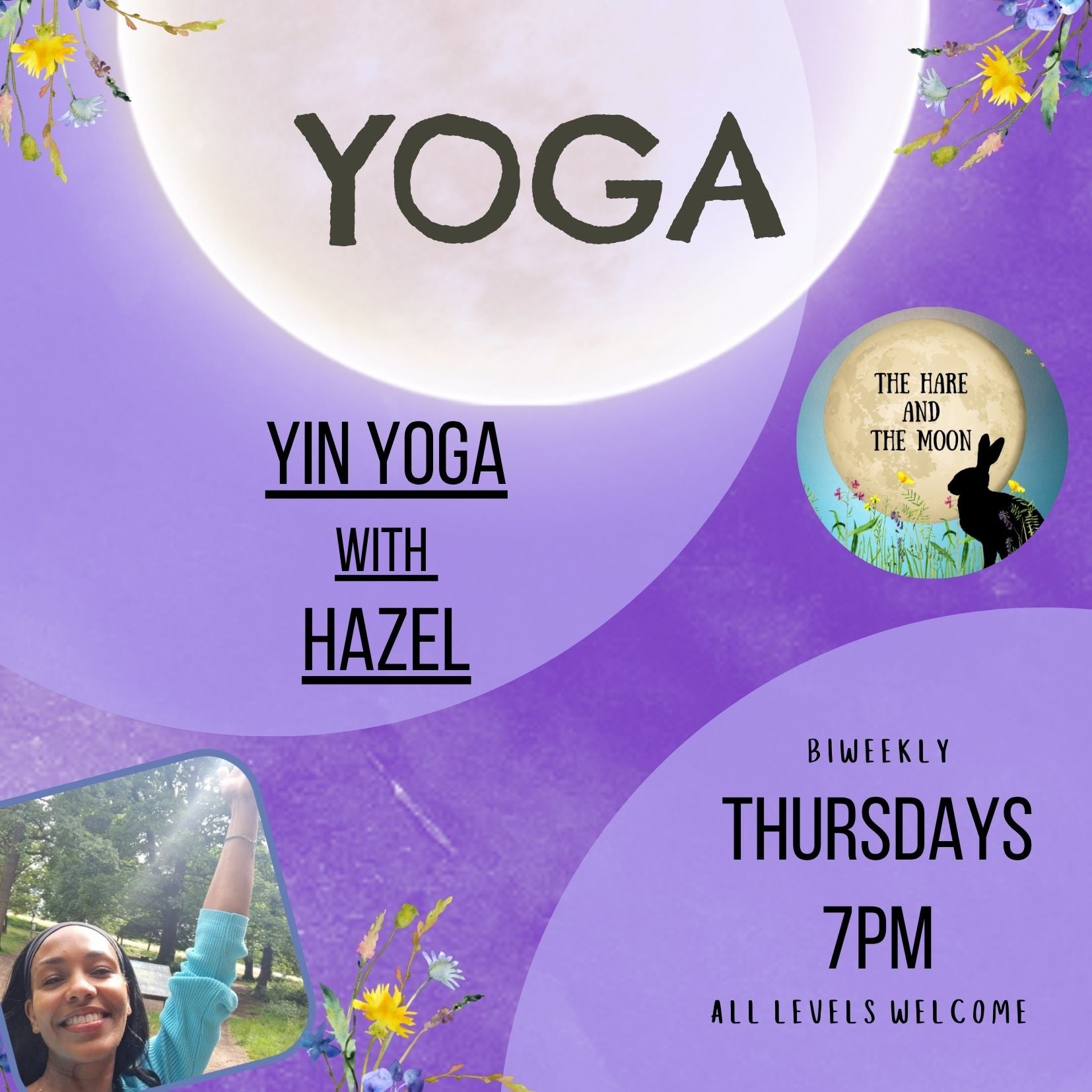 Yin Yoga with Hazel - Thursdays Biweekly - 7pm