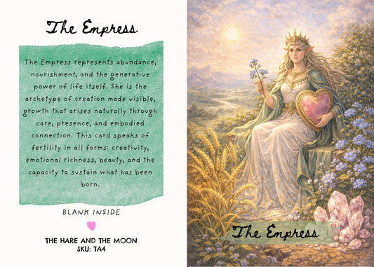 The Empress Tarot Greeting Card - TA4