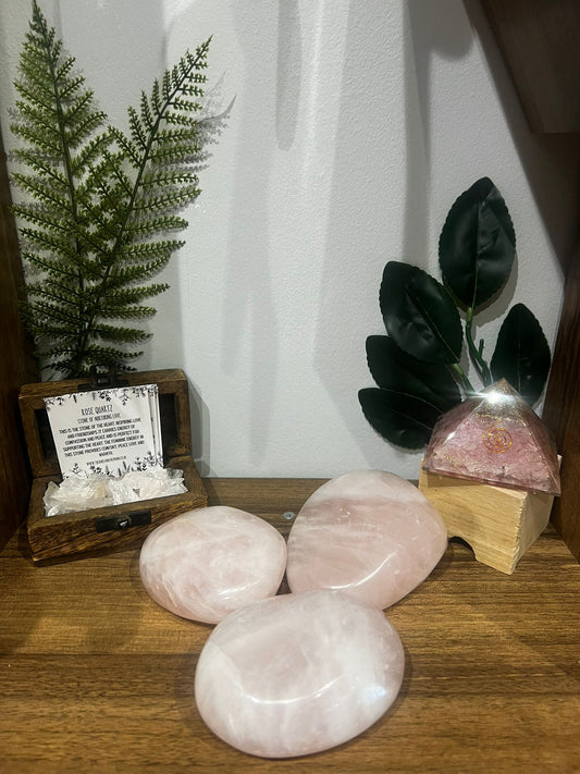 Large Rose Quartz Pebble - Stone of Love and the Heart - RP2