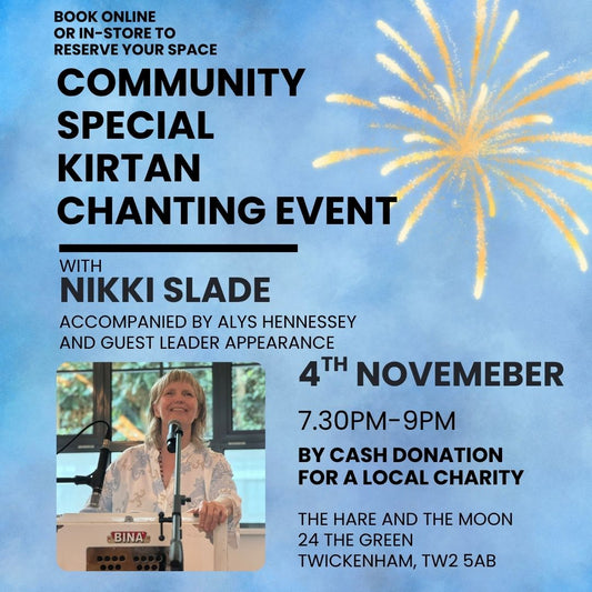 COMMUNITY SPECIAL CHANTING EVENT with Nikki Slade - Cash Local Charity Donation
