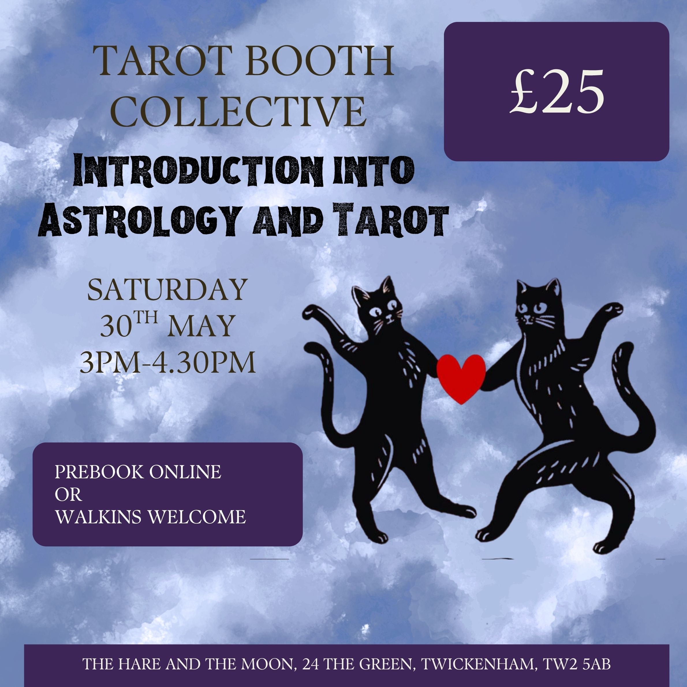 TAROT BOOTH COLLECTIVE OPEN DAY - AN INTRODUCTION TO TAROT & ASTROLOGY WORKSHOP - 30TH MAY