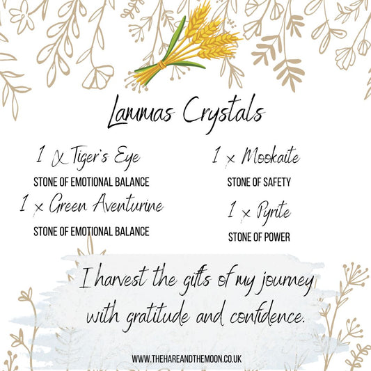 Lammas Healing Crystal Stone Set - BM8