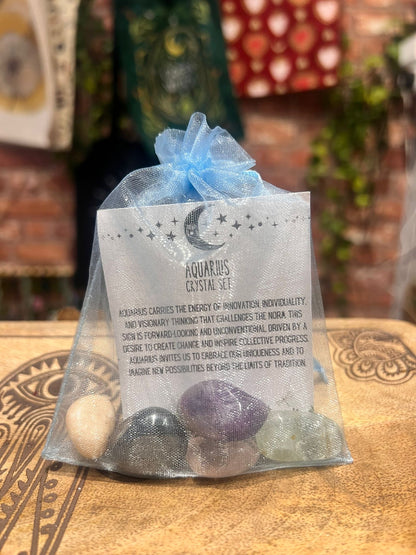 Crystal Horoscope Set - Aquarius