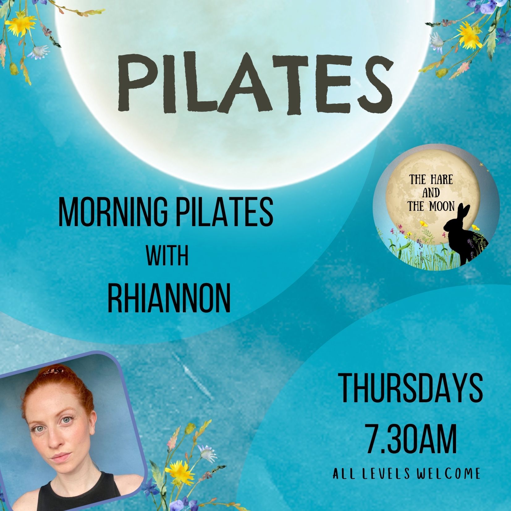 Morning Pilates with Rhiannon - Thursdays - 7.30am