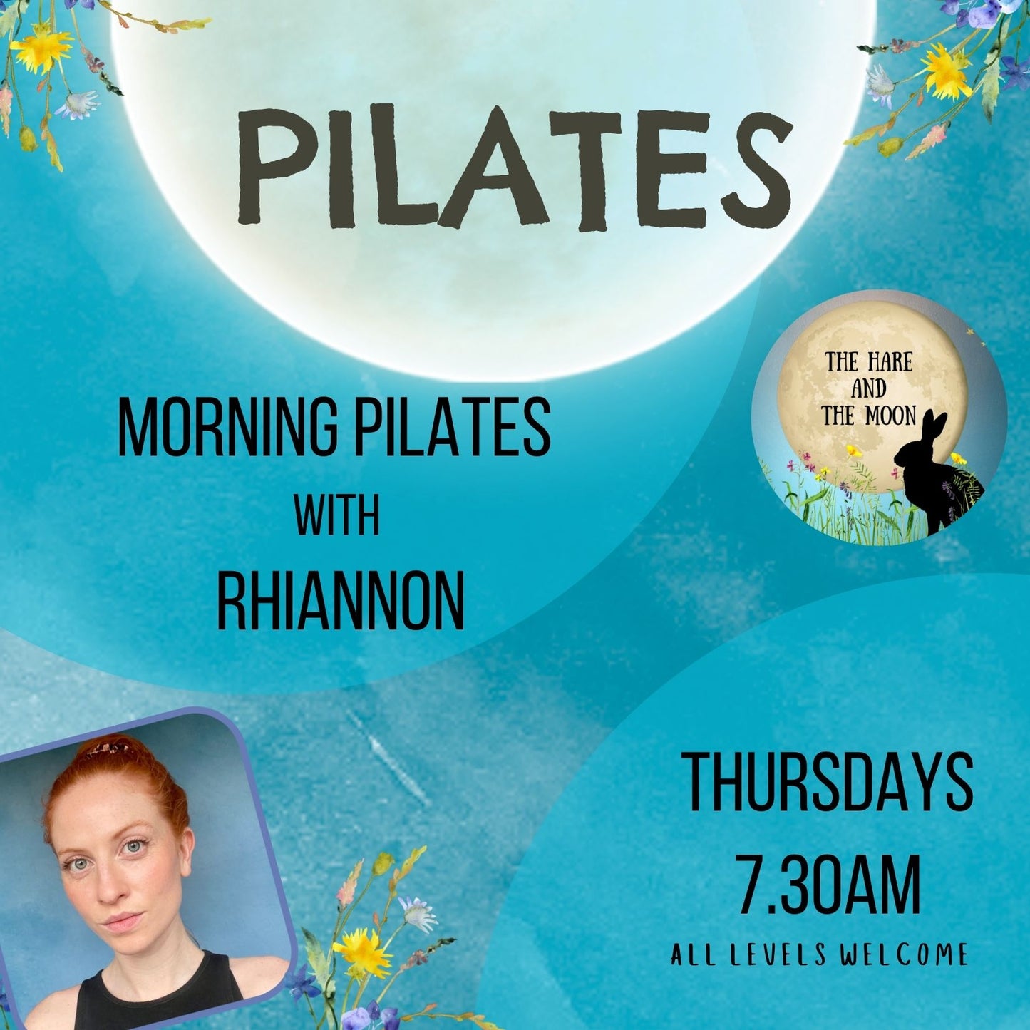 Morning Pilates with Rhiannon - Thursdays - 7.30am