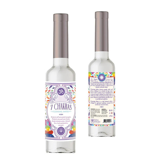 7 Chakras Cleansing Water 7.5 oz - The Hare and the Moon