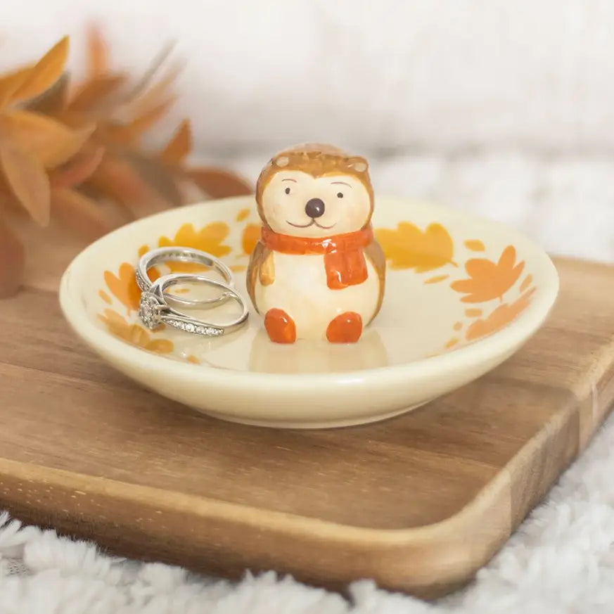 Autumn Hedgehog Trinket Dish
