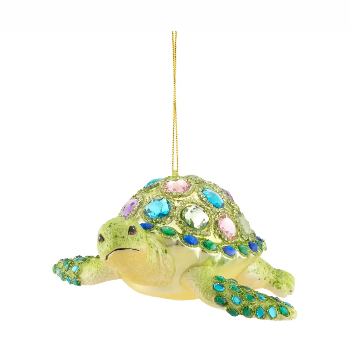 Bejewelled Turtle Shaped Bauble - LINXM428