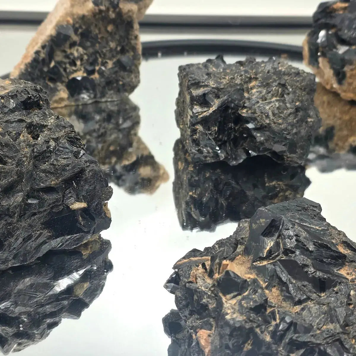 Rough Black Tourmaline - Stone of Environmental Protection - Specimen Cluster - TOU