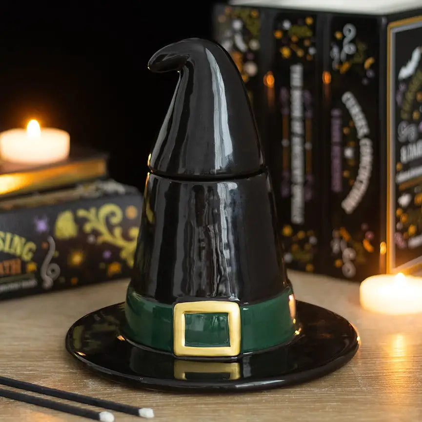 Black Witch Hat Oil Burner