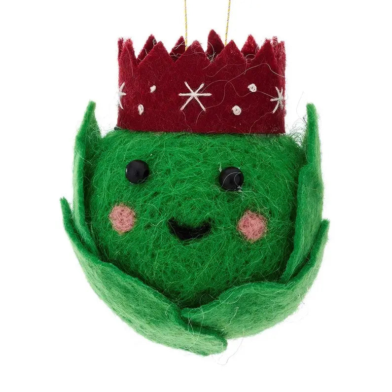 Brussel Sprout Felt Hanging Decoration - CRAFTXM128