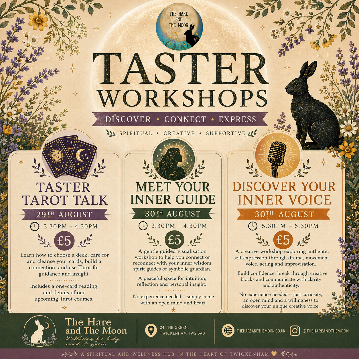 TASTER WORKSHOPS