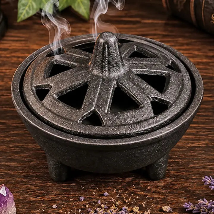 Cast Iron Incense Burner Cauldron