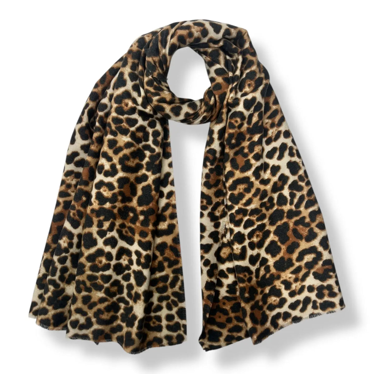 Classic Leopard Print Scarf - FH LEOPARD