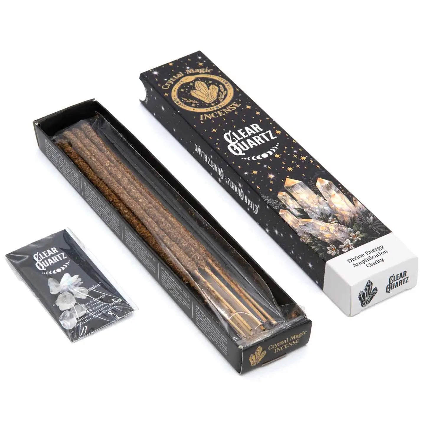 Clear Quartz Crystal Magic Incense