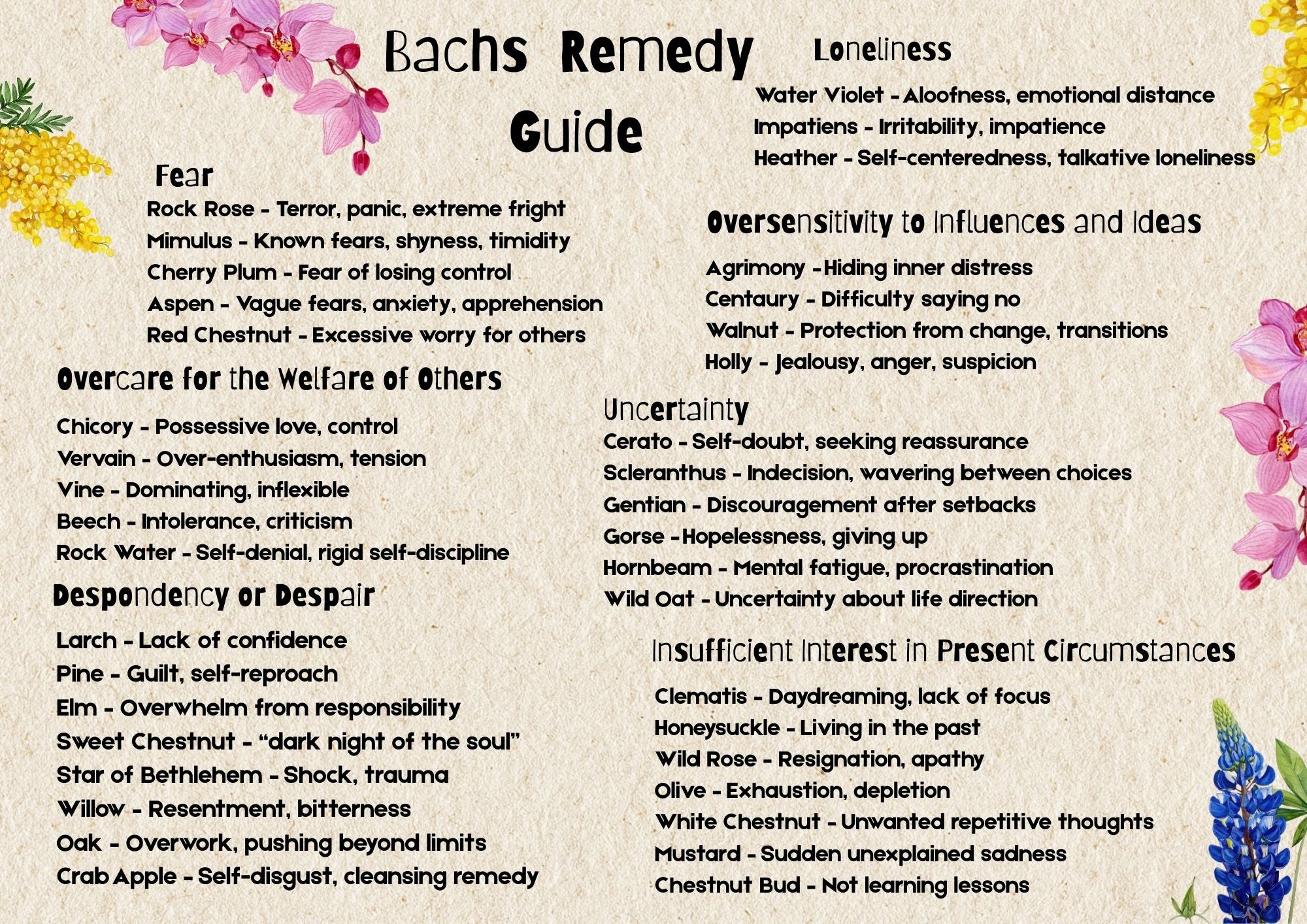 alcohol free bachs remedies