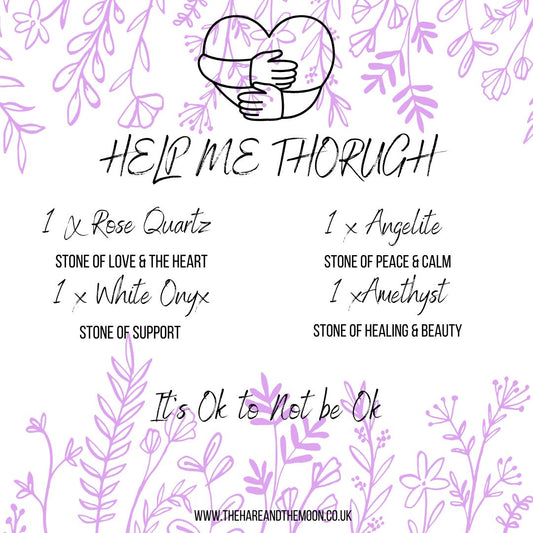 Help me Through Crystal Stone Set - TRA77