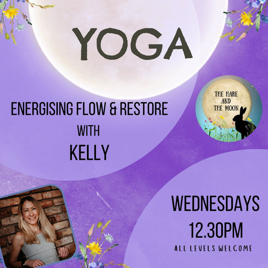 Energising Flow and Restore Yoga with Kelly - Wednesdays - 12.30pm
