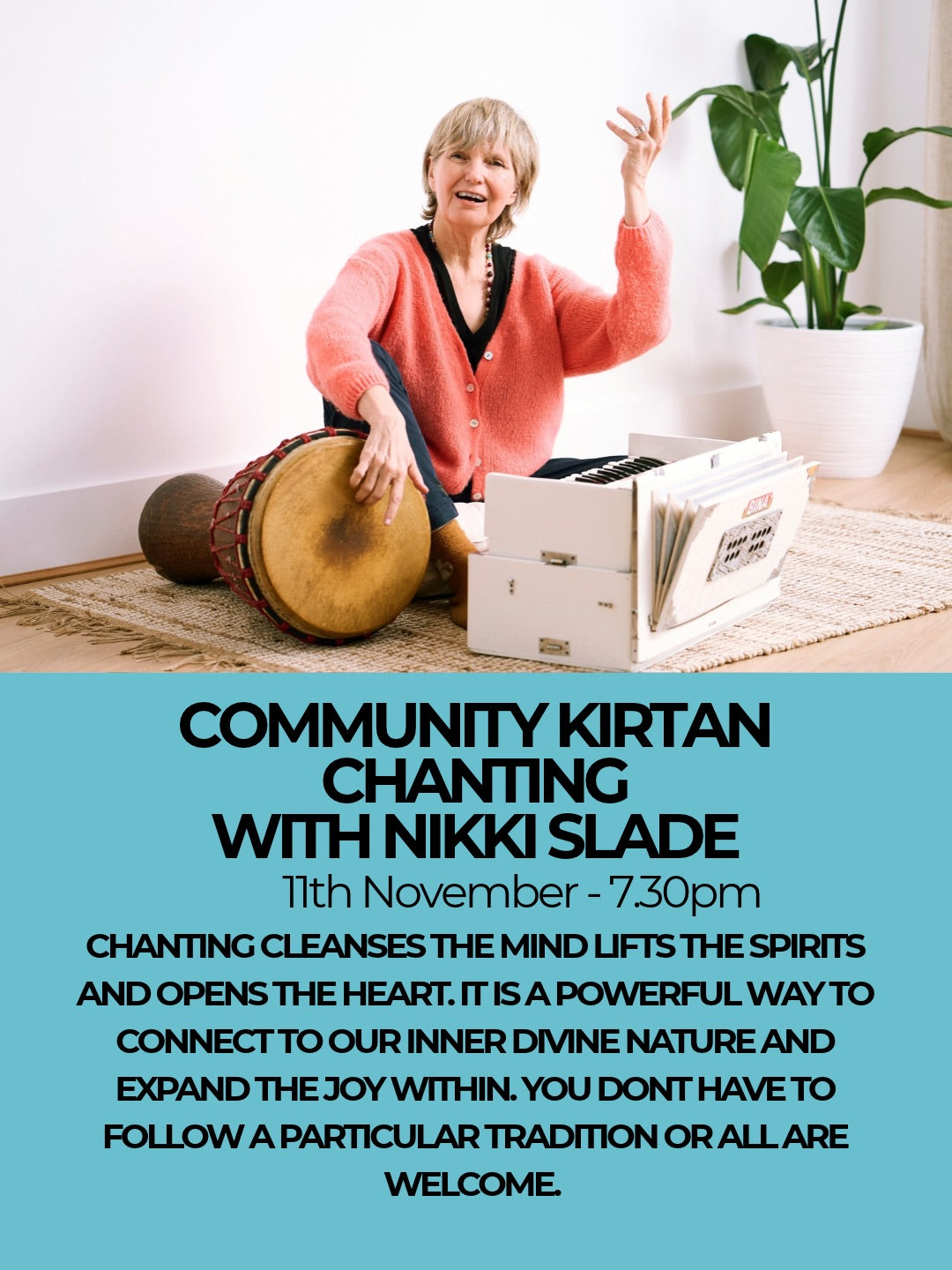 COMMUNITY SPECIAL CHANTING EVENT with Nikki Slade - Cash Local Charity Donation