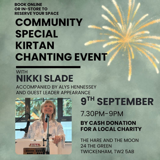 COMMUNITY SPECIAL CHANTING EVENT with Nikki Slade - 9th September - Cash Local Charity Donation