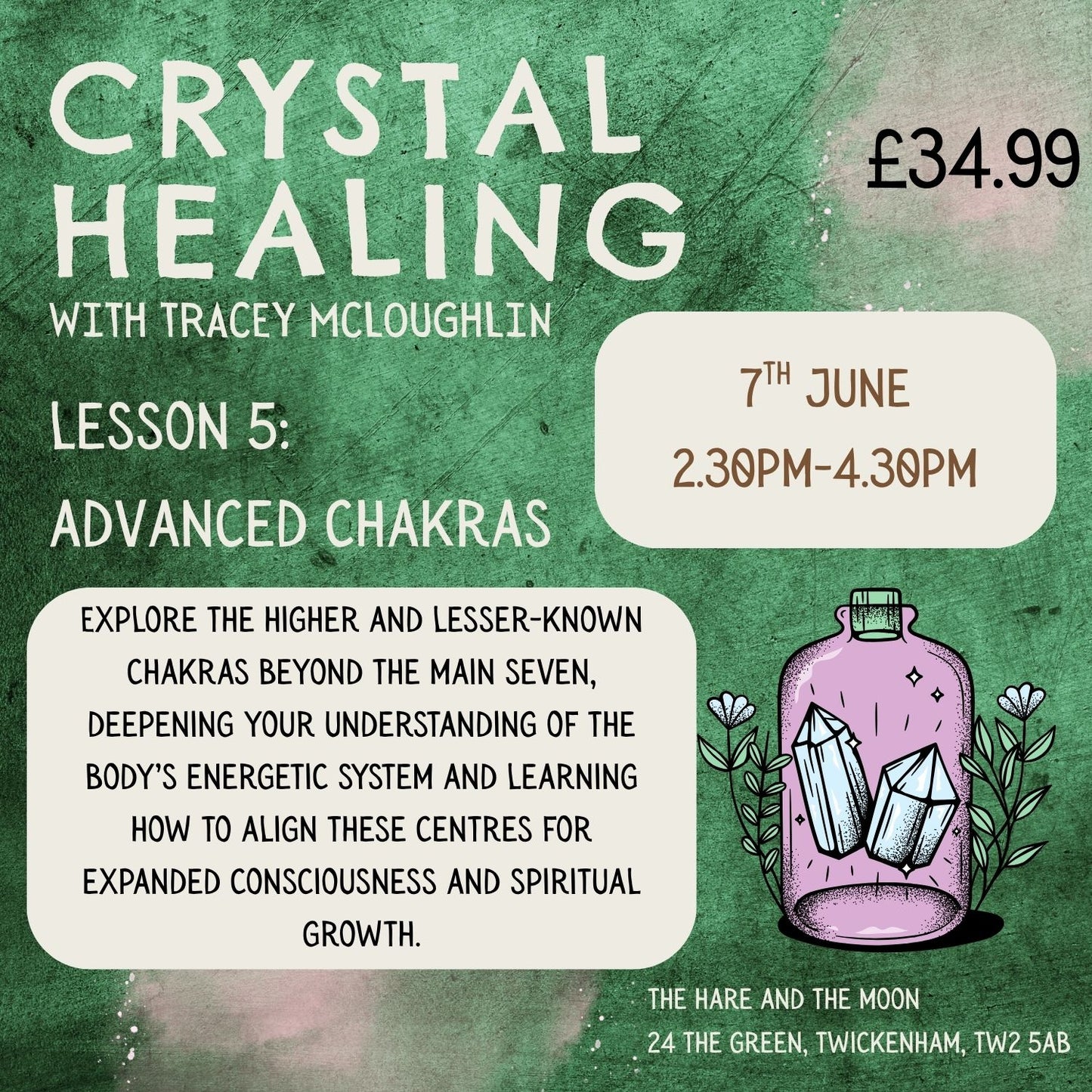 LESSON 5 (LEVEL 2) - ADVANCED CHAKRAS - 7TH JUNE
