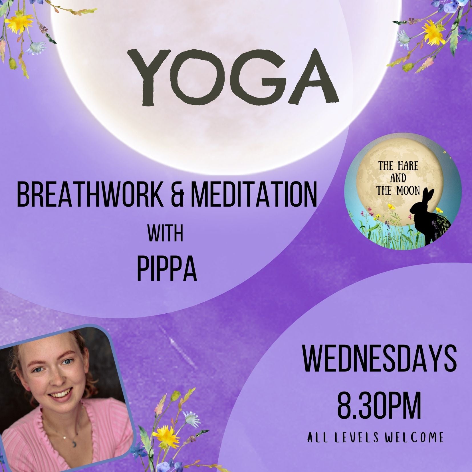 Healing Breathwork and Meditation with Pippa - 8.30pm - Wednesdays