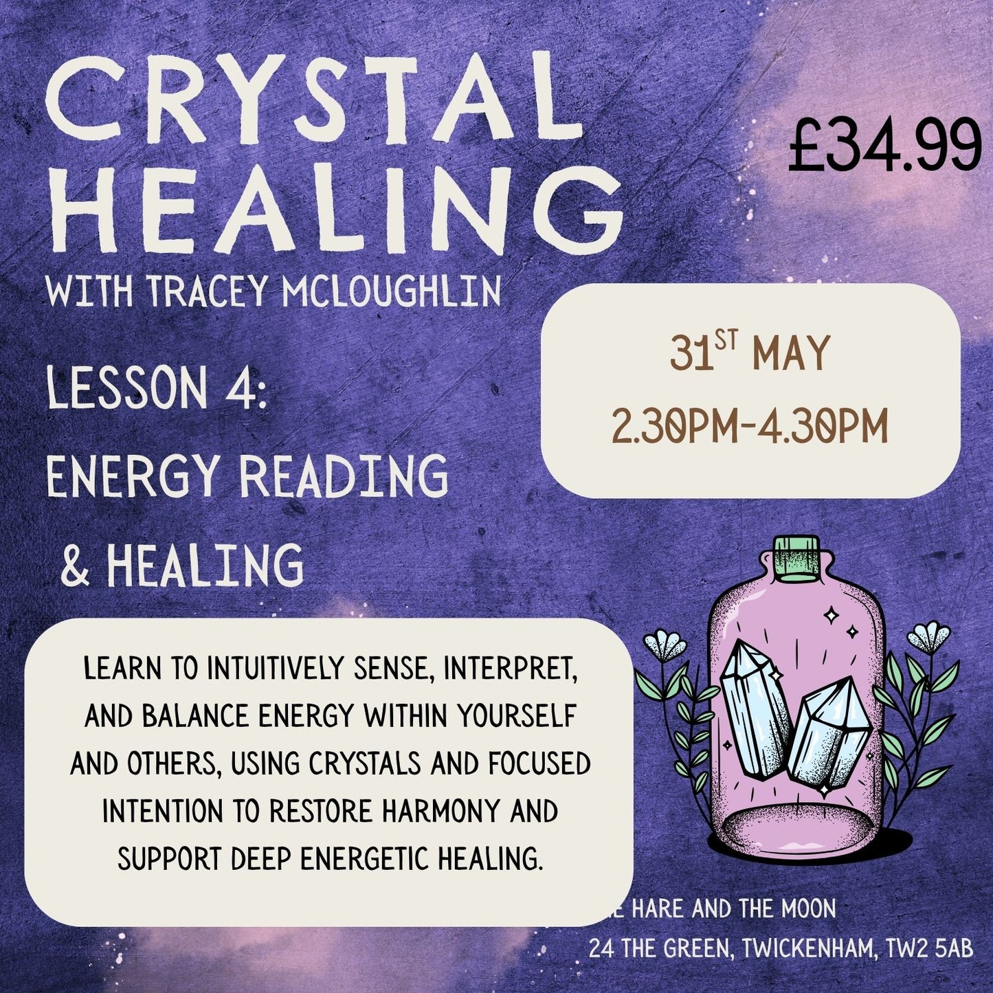 LESSON 4 (LEVEL 2) - ENERGY READING & HEALING - 31ST MAY