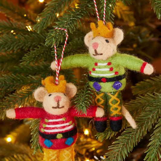 Felt Prince Mouse Decoration - HDEC226