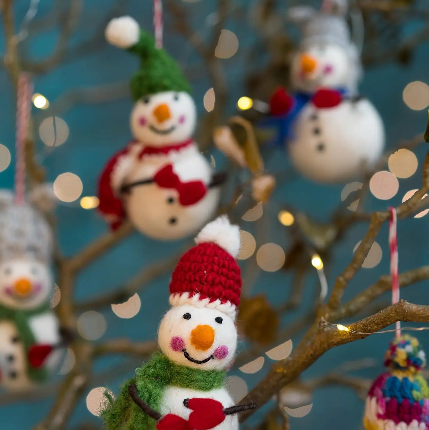 Felt Snowmen with Bendy Arms - XM418