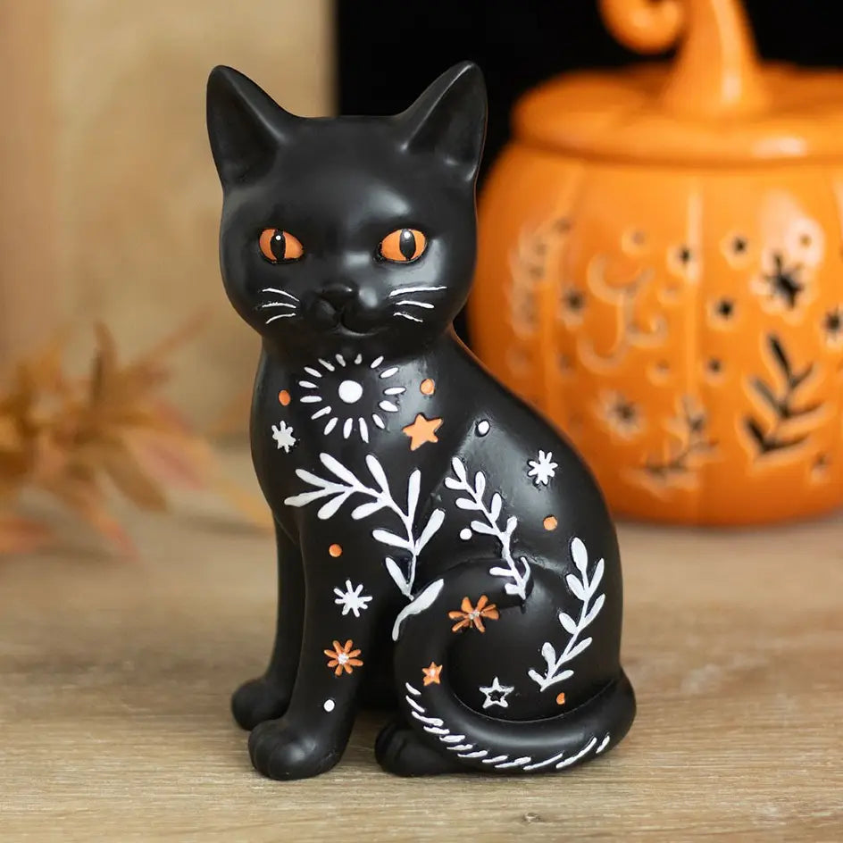 Frightful Folk Black Cat Halloween Ornament