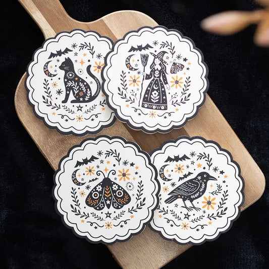 Frightful Folk Coaster  - SOLD INDIVIDUALLY