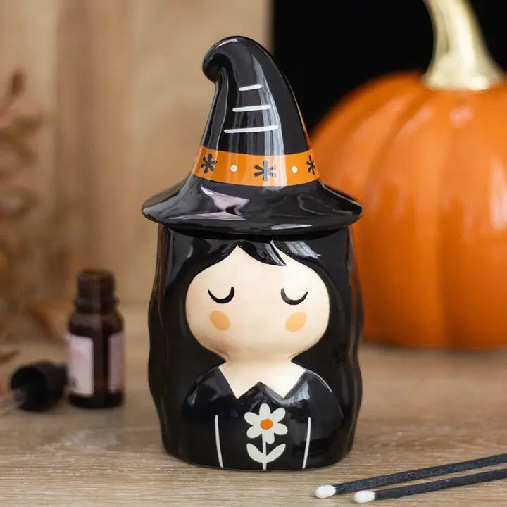 Frightful Folk Witch Halloween Oil Burner