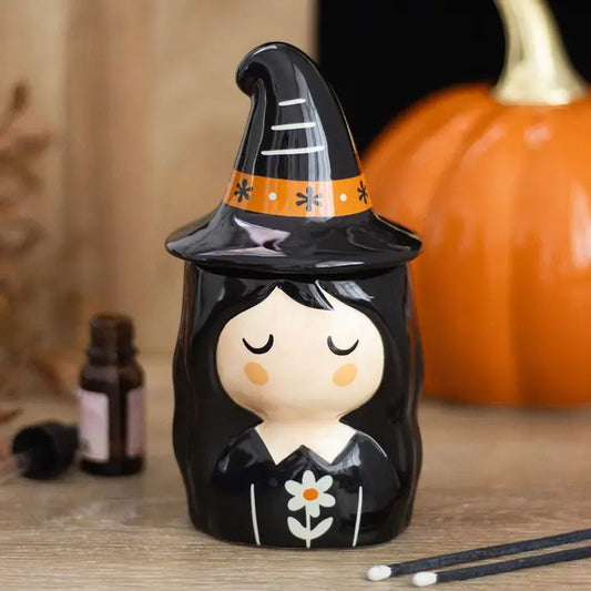 Frightful Folk Witch Halloween Oil Burner