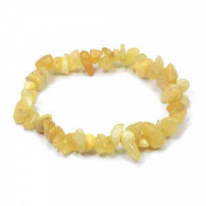 Orange Calcite Chip Bracelet - Stone of Energy and Creativity - XB68