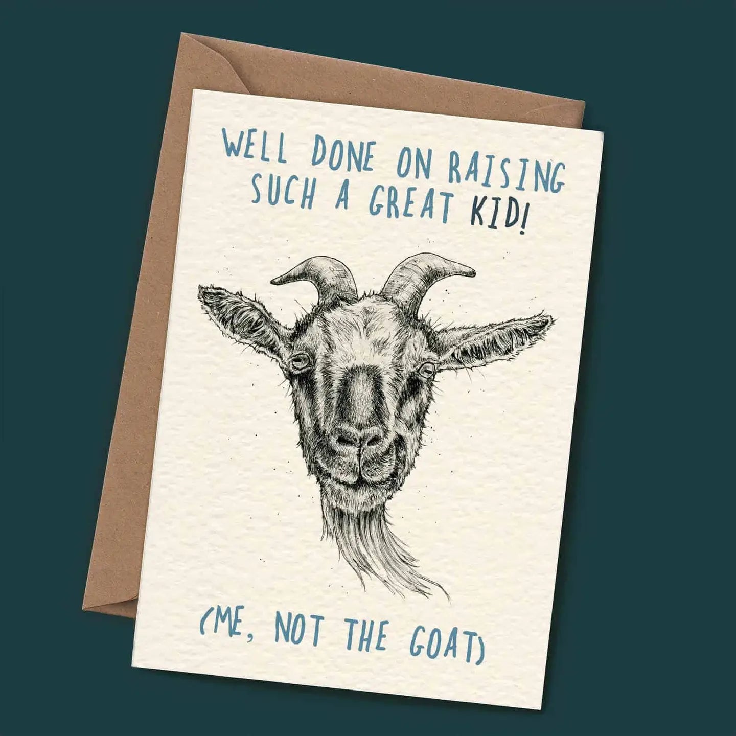 Goat Card - Father's Day Greeting Card - UD01