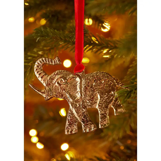 Gold Metal Elephant Decoration - HDEC645